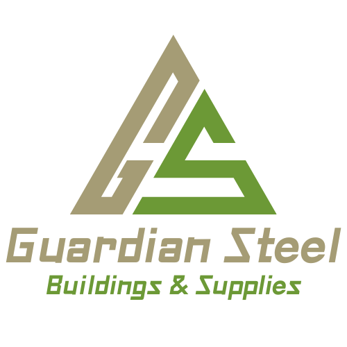 GS Logo Green Guardian Steel Buildings & Supplies Building